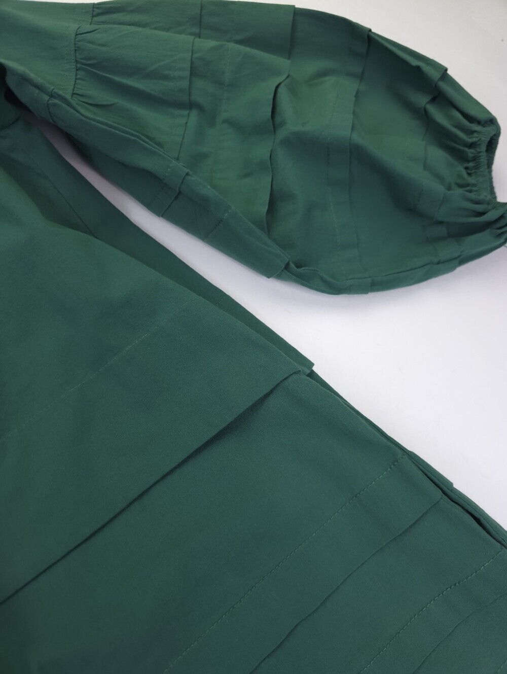 New Tuckernuck Pomander Place Forest Green Tunic Dress Sz M - Picture 5 of 16
